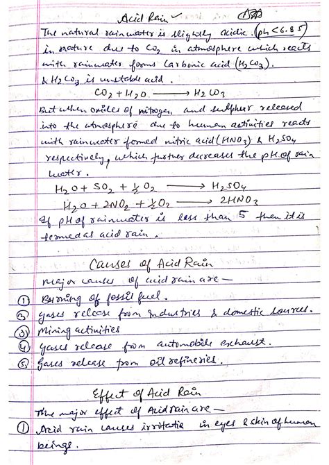 Solution Environment Ecology Unit Handwritten Notes Current