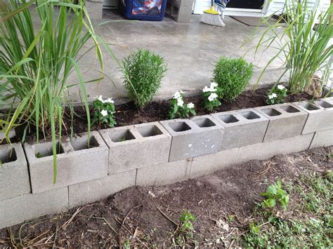 cinder block garden bed 1