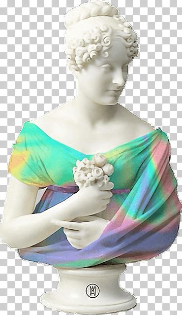 Busto vaporwave estética estatua glitch arte estética arte glitch