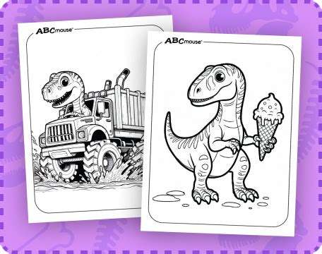 Dinosaur Coloring Pages | ABCmouse