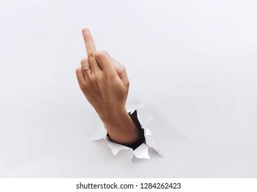 Middle Finger Offensive Gesture Fuck You Stock Photo Shutterstock