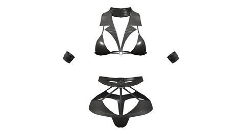 Strappy Lingerie D Model Turbosquid