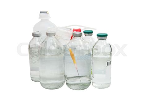 bottle   solution  injection stock image colourbox