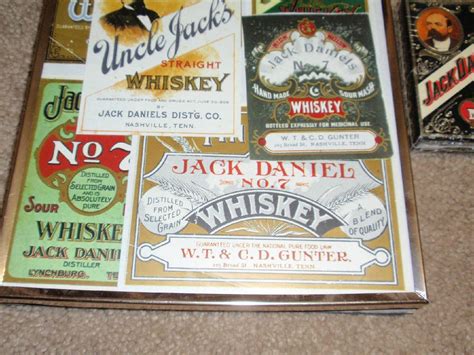 1980s 6 Jack Daniels Repro Beverage Labels Playing Cards License