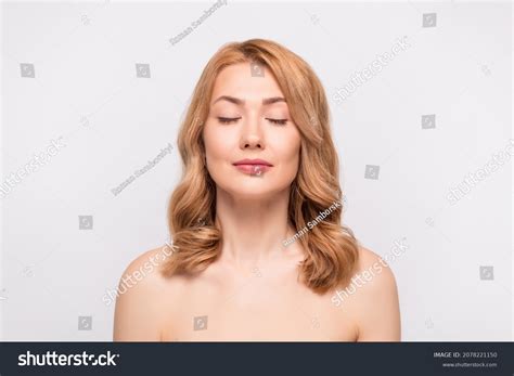 Photo Portrait Woman Blonde Hair Naked Stock Photo Shutterstock