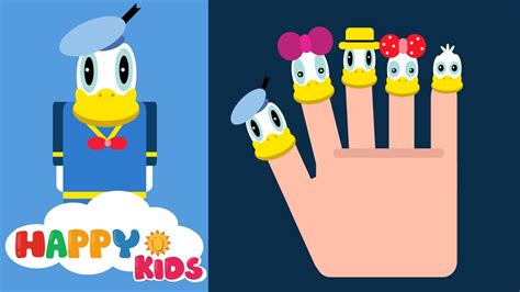 Finger Family Disney Donald Duck Song For Children - YouTube