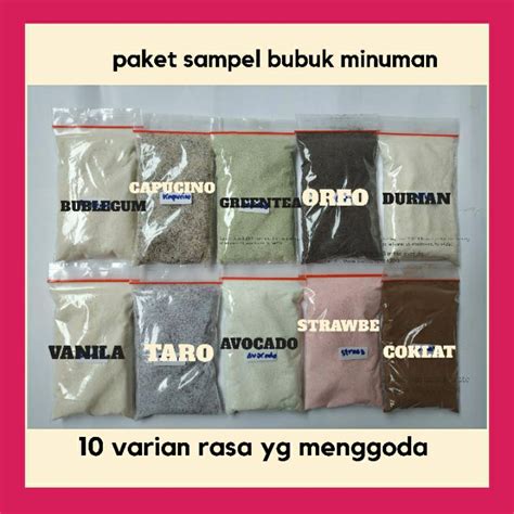 Jual bubuk serbuk minuman rasa kekinian 25 gr /minuman bubuk instan 25