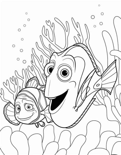 Procurando Nemo Para Colorir - Desenhos de Procurando Nemo Imprimível Para Crianças para Colorir e ...