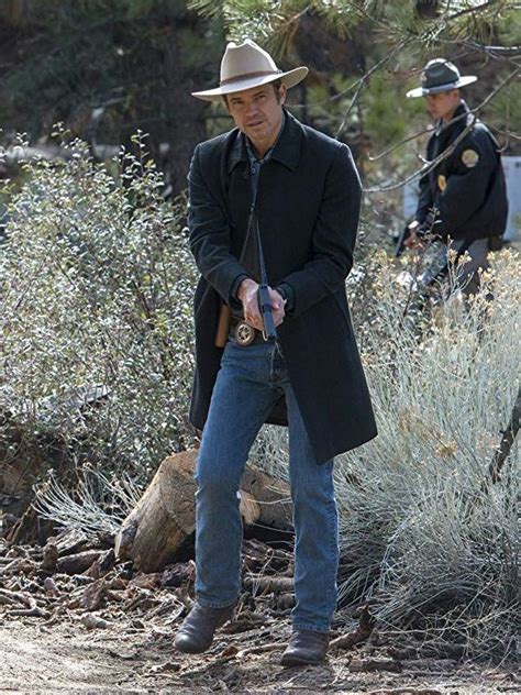 Justified Raylan Givens Timothy Olyphant Trench Coat Olyphant