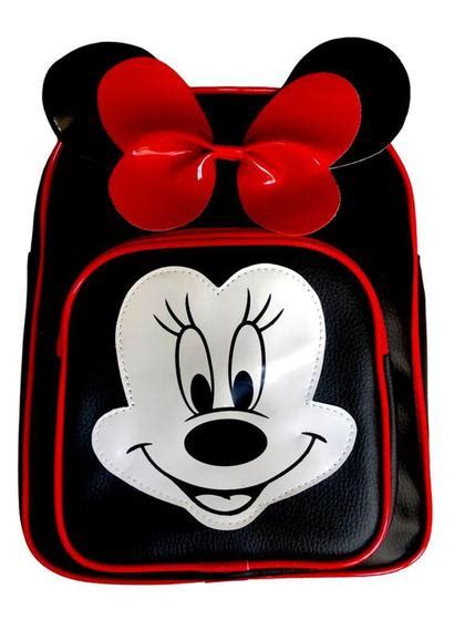 Mochila Bolsa Minnie Escola Costa Passeio Infantil Bebe Creche Minie