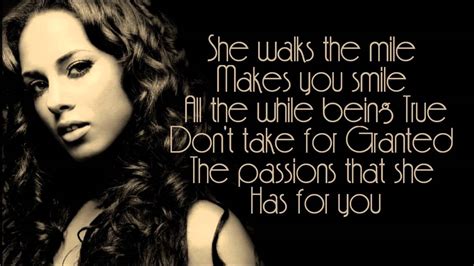 Alicia Keys A Woman S Worth Lyrics Youtube