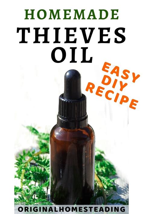 Thieves Oil Recipe Homemade All Purpose Essential Oil Blend Thieves