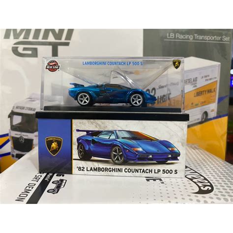 Hot Wheels Lamborghini Countach LP 500 RLC 藍色 蝦皮購物