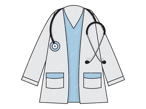 Icono de bata de médico | Vector Premium