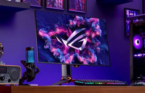 Asus Showcases Its Latest Inch K Qd Oled Gaming Monitor The Rog