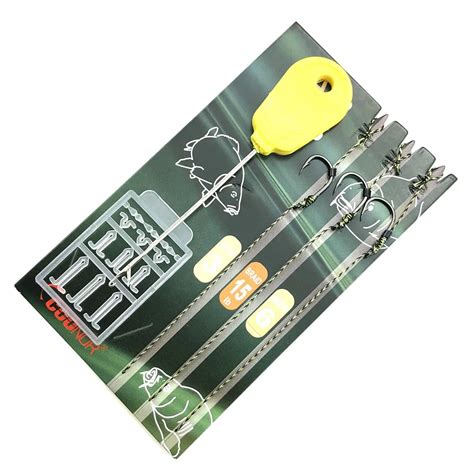 1pack Carp Fishing Hair Rigs Set Carp Terminal Tackle Kit Ready Made