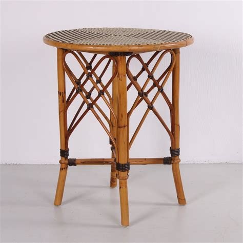 Vintage Rattan Bamboo Table S