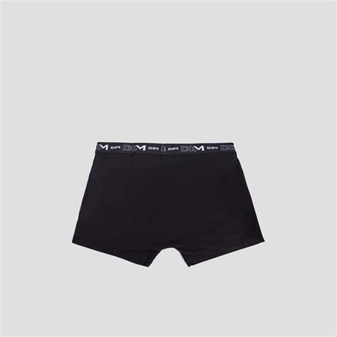 Lot Boxers Coton Stretch Dim Noir Homme La Halle