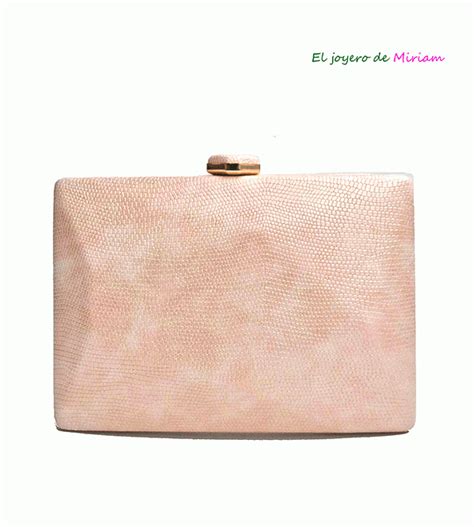 Clutch Rosa Nude Irregular El Joyero De Miriam