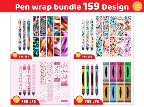 Pen Wrap Bundle 159 Design, Pen Wraps Waterslide, Epoxy Pen Wraps