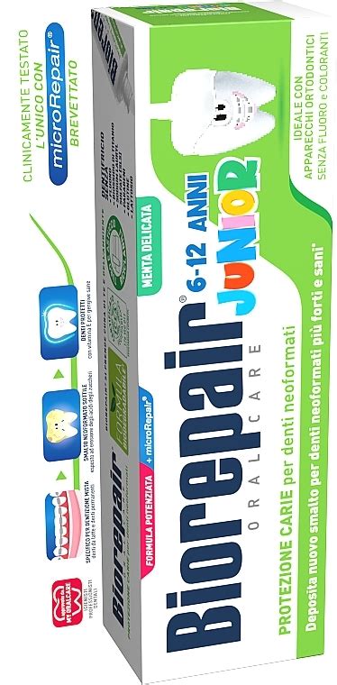 BioRepair Junior Детская зубная паста, 6-12 лет | Makeup.md