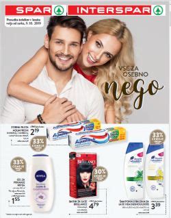 Spar In Interspar Katalog Vse Za Osebno Nego