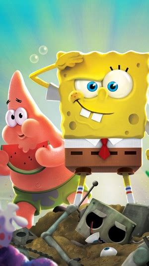 SpongeBob SquarePants Battle For Bikini Bottom Rehydrated Poster K HD Phone Wallpaper Rare
