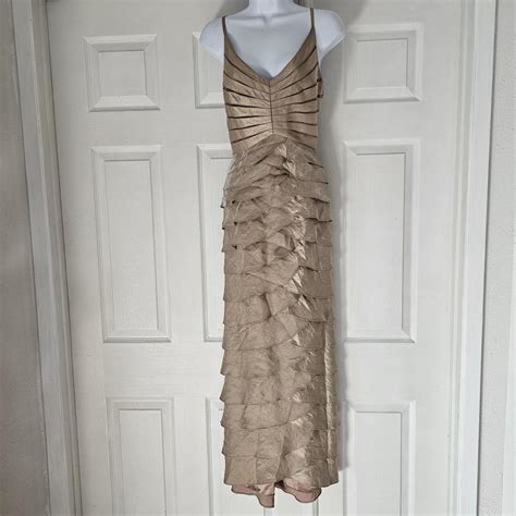 Adrianna Papell Occasions Nude Colored Layered Depop