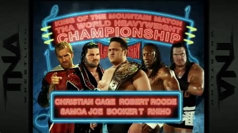 Tna Slammiversary Samoa Joe Vs Booker T Vs Christian Cage Vs