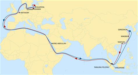 Msc China North Europe Sea Route Shiphub