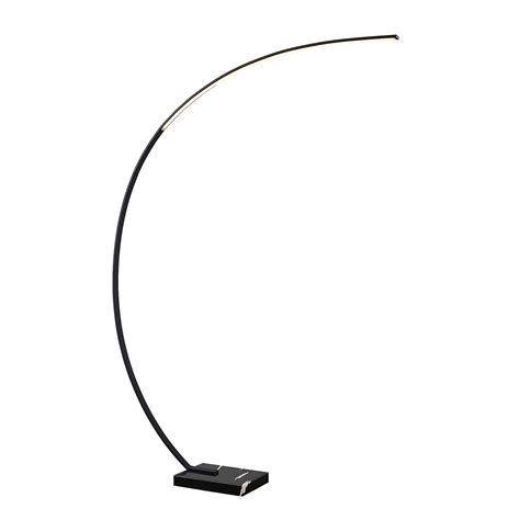 Lindby Kendra LED Arc Floor Lamp Black Lights Ie