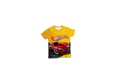 Camiseta Adulto Hot Wheels Carro Mc Em Promo O No Buscap