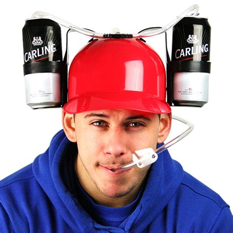 Soda Beer Can Holder Helmet Drinking Helmet Drinking Hat Cool Party Bar