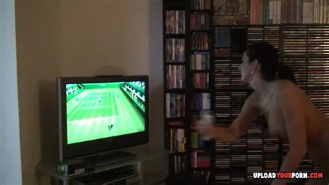 Beauty Plays Some Wii While She S Naked