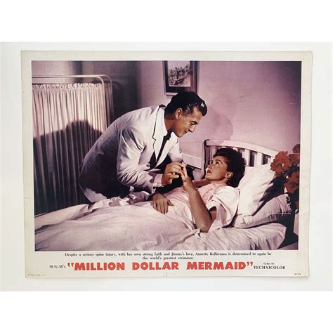 Million Dollar Mermaid original 1952 vintage lobby card on heavy card
