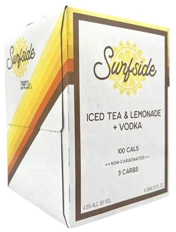 Surfside Lemonade Iced Tea Vodka 12oz 4pk Cn Luekens Wine Spirits