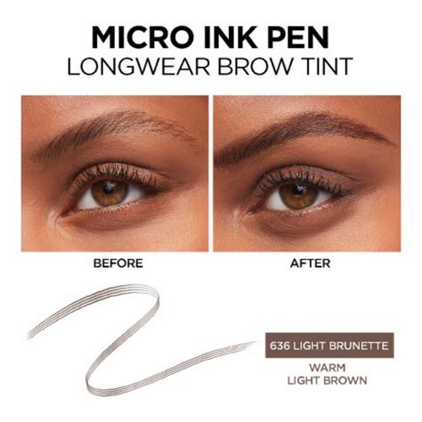 L Oreal Paris Brow Stylist Micro Ink Pen Light Brunette Fl Oz Kroger