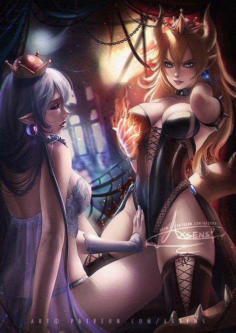 Bowsette X Boosette By Axsens Hentai Foundry