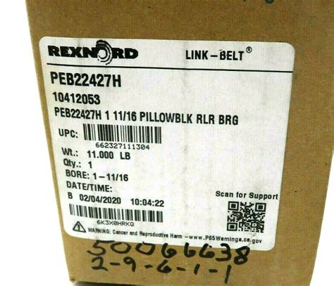 New Rexnord Peb H Pillow Block Roller Bearing Sb