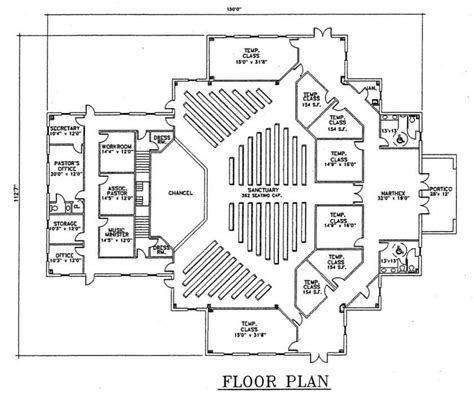 Free Small Church Floor Plans - floorplans.click