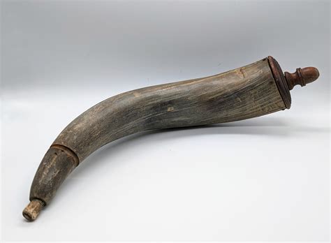 Vintage 11 Powder Horn For Black Powder Etsy