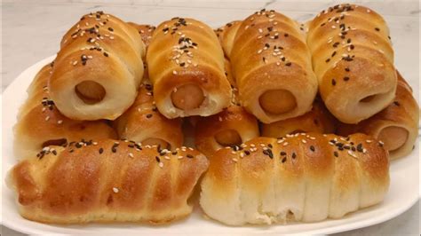 Сосиски в тесте в духовке из дрожжевого теста | простой и вкусный ...