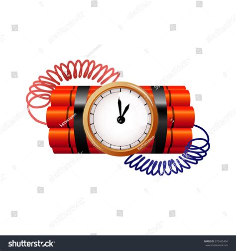 Bomb Clock Timer Vector Stock Vector (Royalty Free) 570455404 | Shutterstock