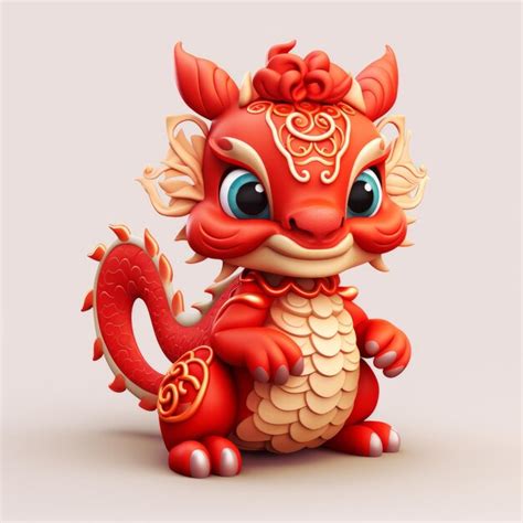 Premium Photo Enchanting Chinese New Year Dragon Dazzles With Simple
