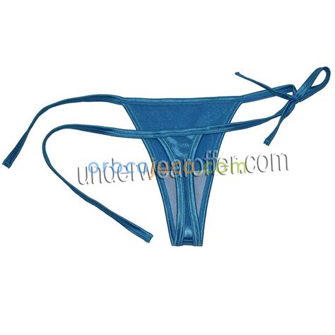 Femmes Sexy Charme Smooth G String Cravate Brillante C T Br Silien String Bikini Culotte Mu