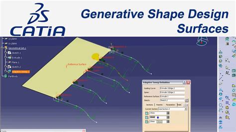 Catia V5 Eğitim36tutorial Generative Shape Design Surfaces Youtube