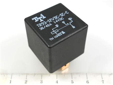 РЕЛЕ TR93-12VDC-SC-C, [=12В][1гр.на перекл.][ 40А = 14В], TTi