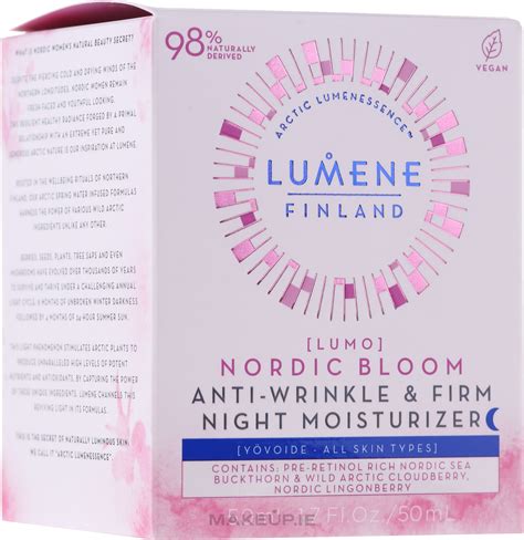 Night Face Cream - Lumene Lumo Nordic Bloom Anti-wrinkle & Firm Night ...