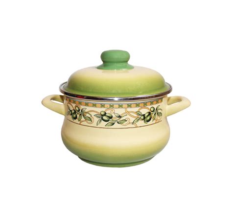 Кастрюля эмалированная Metrot "Оливки" 2л по лучшей цене! Купить ...