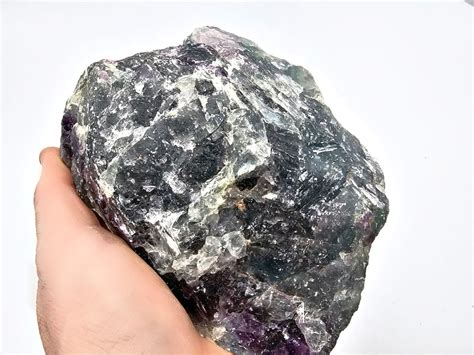 Rainbow Fluorite Rough Chunk 02 1 3kg Hello Indigo Halo